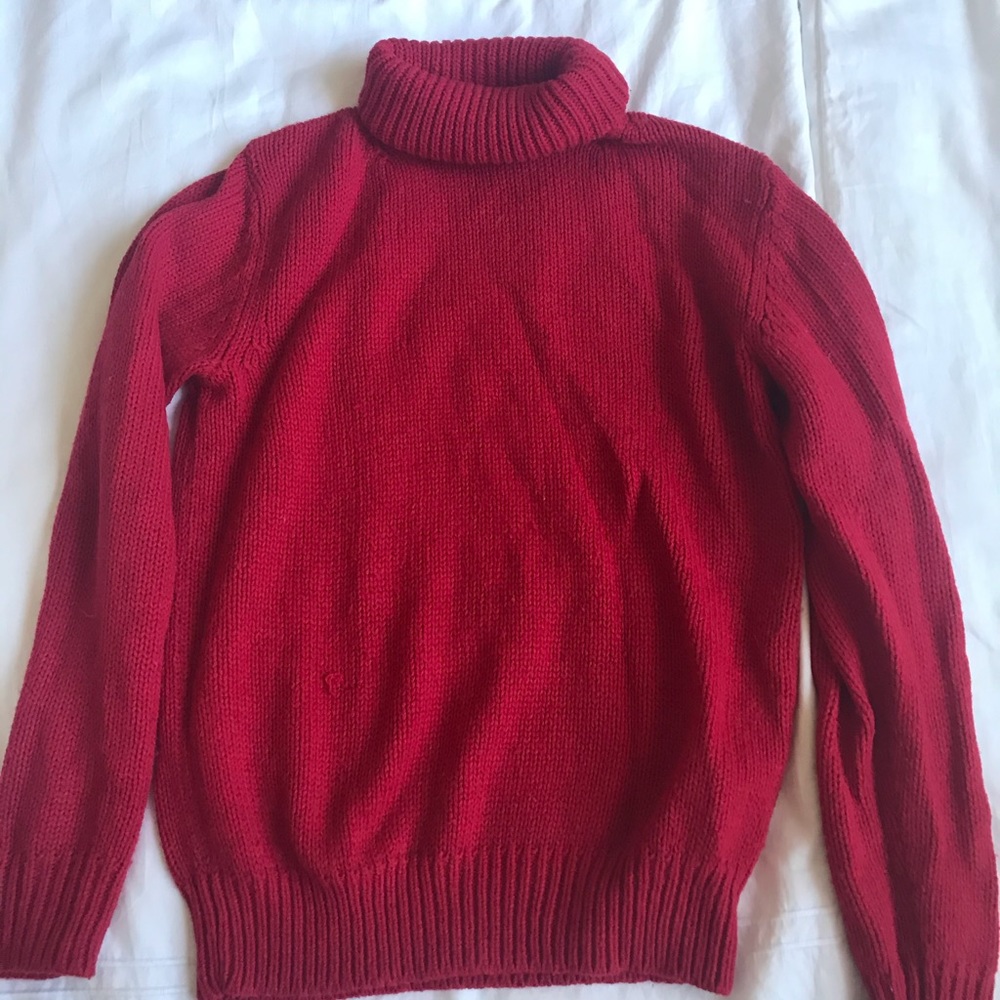 Uniqlo Red Turtleneck